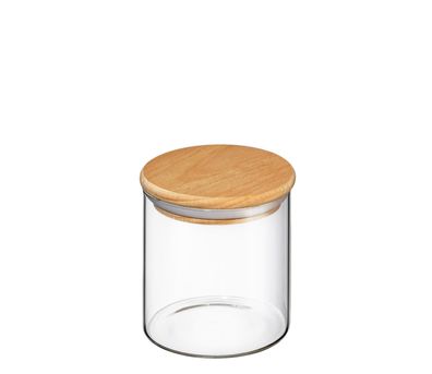 Zassenhaus Vorratsglas mit Holzdeckel 600 ml