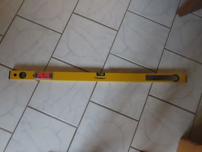 Wasserwaage mit Winkelmesser ca. 100 cm lang Alu gelb Eprect