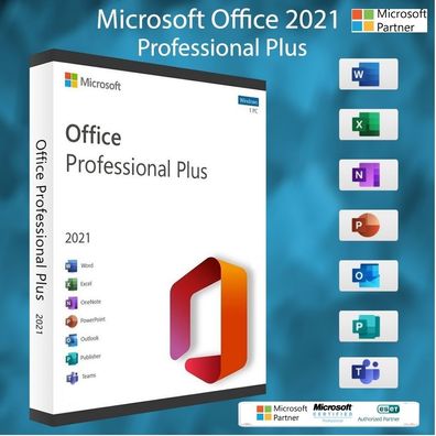 Microsoft Office 2021 Professional Plus unbegrenzte Laufzeit KEIN ABO + Teams
