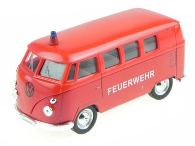 VW T1 Bus Feuerwehr Modellauto Welly 1:34