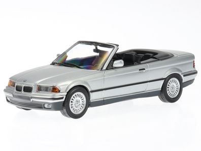 BMW e36 325i Cabrio 1993 silber Modellauto 940023330 Maxichamps 1:43