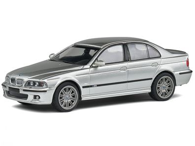 BMW e39 M5 5.0 V8 2003 Titanium silber Modellauto S4310502 Solido 1:43