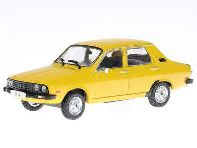 Dacia 1310 = Renault 12 1985 gelb Modellauto in Vitrine Hachette 1:43