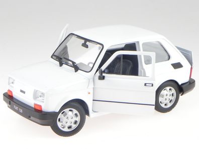 Fiat 126 Bambino weiss Modellauto 24066 Welly 1:21