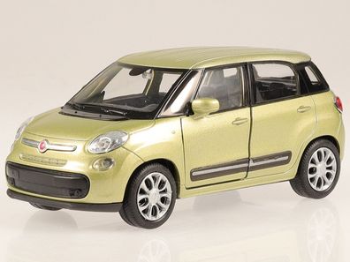 Fiat 500L 500 L Minivan gruen metallic Modellauto 43658 Welly 1:37