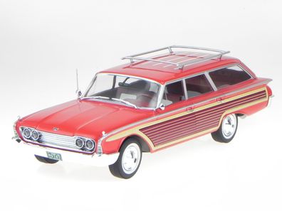 Ford Country Squire 1960 rot Holzoptik Modellauto 18074 MCG 1:18