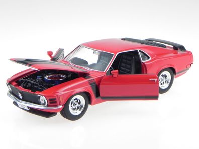 Ford Mustang Boss 302 1970 rot Modellauto 22088 Welly 1:24