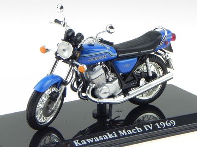 Kawasaki Mach IV 1969 Classic Superbike Motorrad Modell 111 Atlas 1:24