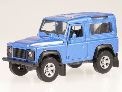 Land Rover Defender 90 blau metallic Modellauto 42392 Welly 1:37