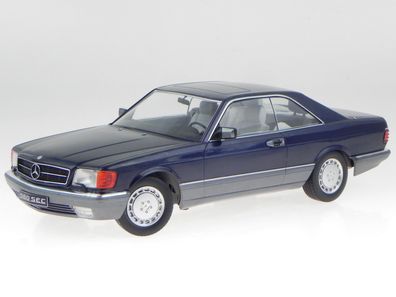 Mercedes C126 560 SEC 1986 blau metallic Modellauto 180333 KK 1:18