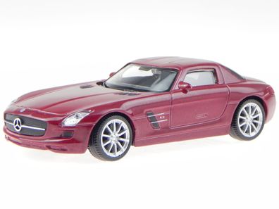 Mercedes C197 SLS AMG Coupe rot Modellauto Welly 1:43