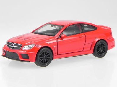 Mercedes C204 C63 AMG Coupe Black Series rot Modellauto Welly 1:40