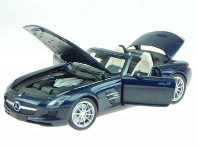 Mercedes R197 SLS AMG Roadster blau Modellauto 100039031 Minichamps 1:18