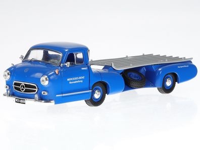 Mercedes Renntransporter Blaues Wunder 1955 Modellauto RAC342 IXO 1:43