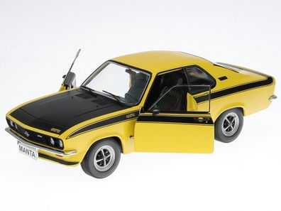 Opel Manta A GT/ E 1974 gelb-schwarz Modellauto WB124084 Whitebox 1:24