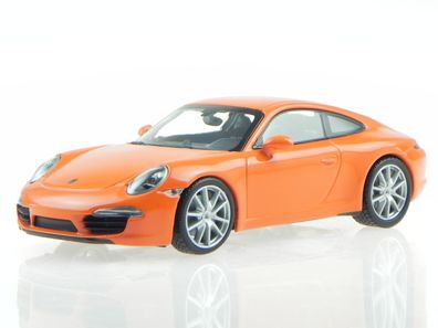 Porsche 911 991 Carrera S 2012 orange Modellauto 60221 Maxichamps 1:43