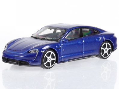 Porsche Taycan 2018 blau metallic Modellauto 30433 Bburago 1:43