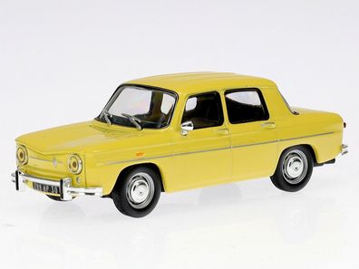 Renault 8 R8 1964 gelb Modellauto in Vitrine 1:43