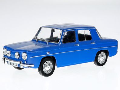 Renault 8 R8 TS 1968 blau Modellauto in Vitrine Salvat 1:24