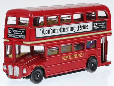 Routemaster London Bus Modellauto OXF76LD001 in Vitrine Oxford 1:76
