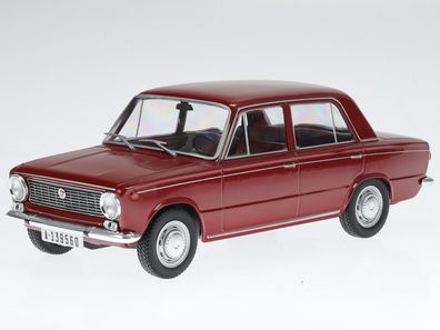 Seat 124 L = Fiat 124 1969 rot metallic Modellauto in Vitrine Salvat 1:24