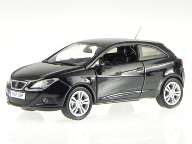 Seat Ibiza SC 3-Tuerer schwarz Modellauto 1:43