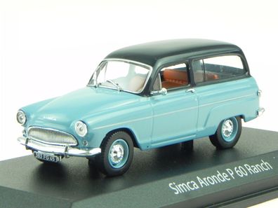 Simca Aronde P60 Ranch 1961 blau Modellauto 576011 Norev 1:43