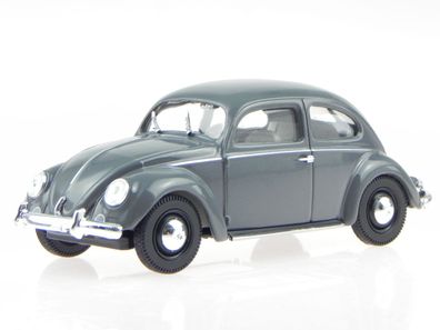 VW Käfer 1948 grau Modellauto in Vitrine 1:43