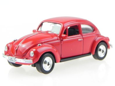 VW Käfer Beetle rot Modellauto Welly 1:60