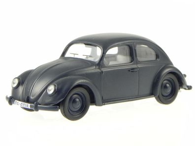 VW Käfer Brezel Beetle matt schwarz Modellauto Vitesse 1:43