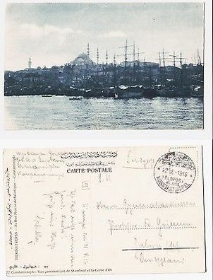 66747 Ak mit Feldpoststempel Türkei Feldpost Militär Mission Konstantinopel 1916