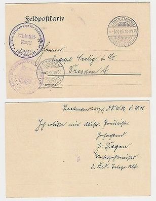 65477 Feldpostkarte Deutsch Südwestafrika mit Truppenstempel Lüderitzbucht 1906