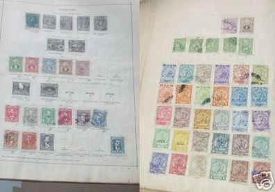 52 seltene Briefmarken Paraguay um 1900