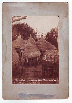 6653 Foto Getreidekammern im Ovamboland DSWA um 1899