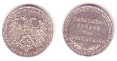 1 Doppelgulden Silbermünze Stadt Frankfurt am Main 1848 (MU1032)