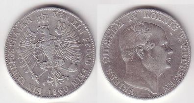 1 Vereinstaler Silbermünze Preußen Fr. Wilhelm IV.1860 A