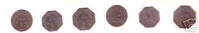 10,25 und 50 Pfennig Münzen Notgeld Stadt Belgern 1917