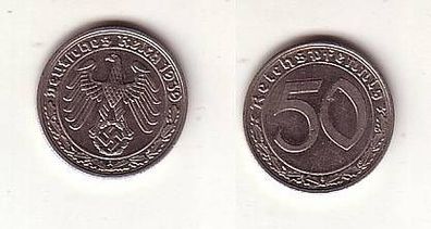 50 Pfennig Nickel Münze III. Reich 1939 A