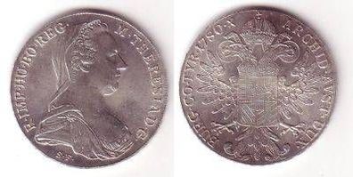 1 Taler Silber Münze Österreich Maria Theresia 1780