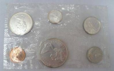 Original Kursmünzensatz Kanada 1965 in Stempelglanz