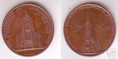 Bronze Medaille Wiederherstellung d. Münster in Ulm 1923