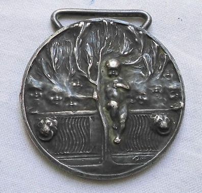 alte Medaille Italien Festa Degli Alberi Ministero dell Istruzione um 1920