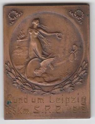 seltene Medaille S.R.B. Radrennen Rund um Leipzig 1912