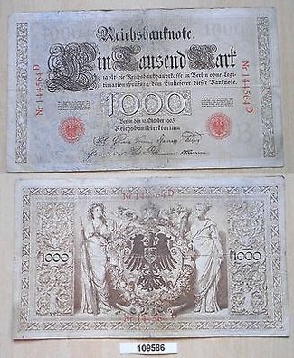 seltene Banknote Inflation 1000 Mark 10.10.1903 Ros. Nr.21 (109586)