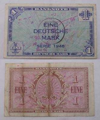 Banknote 1 Mark Bank deutscher Länder 1948 B Stempel