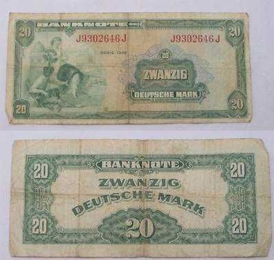Banknote 20 Mark Bank deutscher Länder 1948