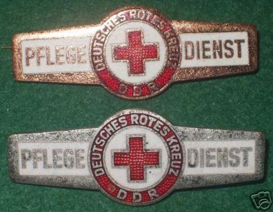 2 DDR Pflegedienst Ehrenspangen Silber und Bronze