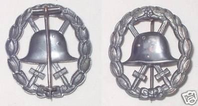 Verwundetenabzeichen Silber 1. Weltkrieg durchbrochen