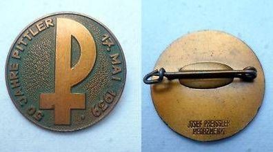 altes Abzeichen 50 Jahre Firma Pittler Leipzig 1939