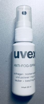 Uvex Anti-Fog Spray, Antibeschlag- Spray Brille, Skibrille, Visier, Motorradhelm, Sch